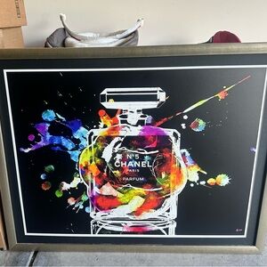 Large Coco Chanel framed picture
